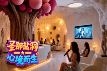 雄安新区用绿色环保盐疗房电影院装修布置