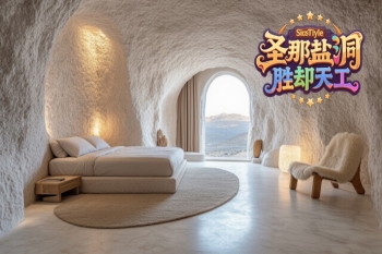 住在人造盐疗屋酒店里就像来到了“月球表面”